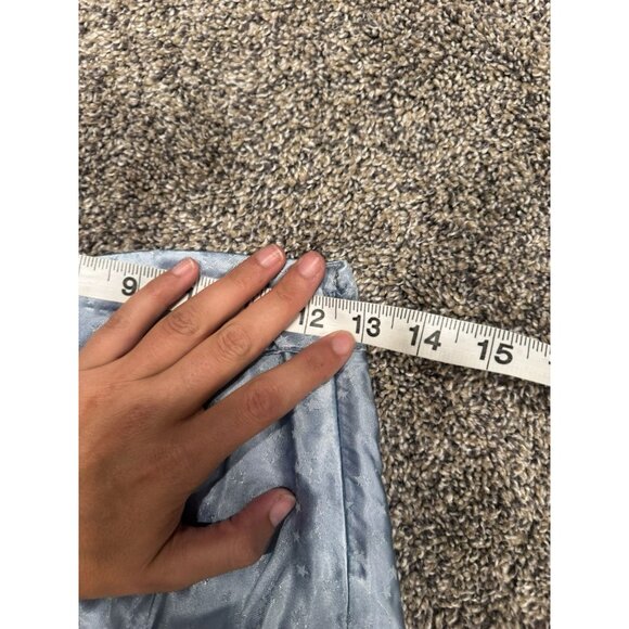 FREE PEOPLE ADULT SATIN LIGHT BLUE MINI SKIRT SIZE 0 EUC - Picture 5 of 9